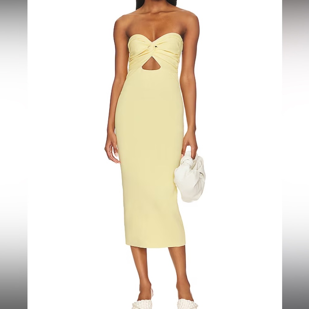 SNDYS MAIA DRESS IN LEMON YELLOW Xs